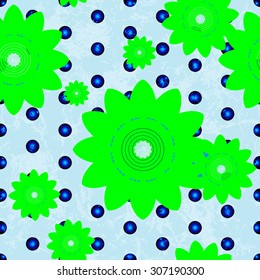 Ornate seamless texture in the form of square tiles