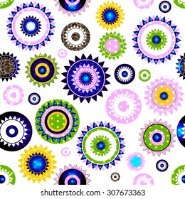 Ornate seamless texture in the form of square tiles