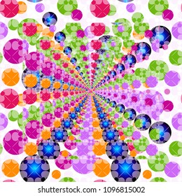 Ornate seamless texture in the form of tiles