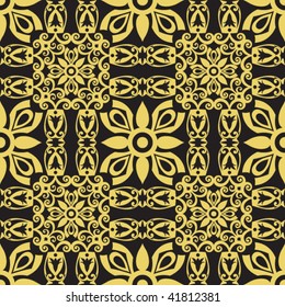 ornate seamless vector pattern