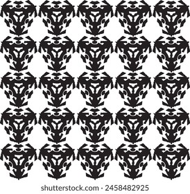 Ornate, seamlessly repeated, stacked grid pattern