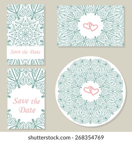 Ornate set element for design, place for text.Ornament vintage illustration for wedding invitations, greeting cards.