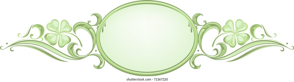 Ornate Shamrock  Banner