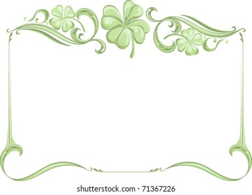 Ornate Shamrock Frame