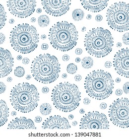 ornate snowflake seamless background