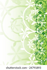 Ornate spring floral vector