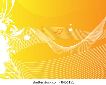 ornate swirl line and sound background