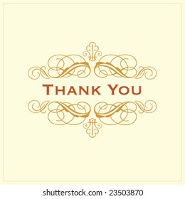 Ornate Thank You Gift Card