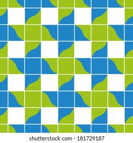 Ornate tiles seamless pattern, geometric vector background.