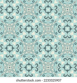 Diseño moderno de diseño cerámica azulejos azul menta color pastel, decoración de pared decorativa de estilo árabe
