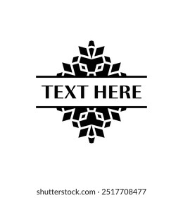 Ornate Tribal Pattern Frame for Elegant Label Designs