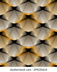 Ornate vector colorful abstract background with graphic lines. Symmetric decorative overlay pattern, geometric illustration.