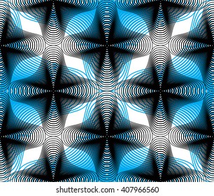Ornate vector colorful abstract background with graphic lines. Symmetric decorative overlay pattern, geometric illustration.