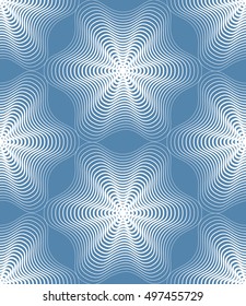 Ornate vector colorful abstract background with white lines. Symmetric decorative graphical pattern, geometric illustration.