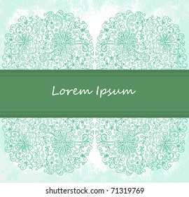 Ornate vector frame. Vintage design