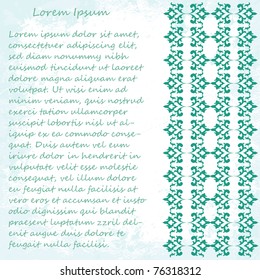 Ornate vector frame. Vintage design