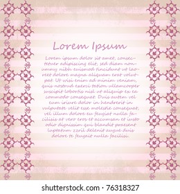 Ornate vector frame. Vintage design