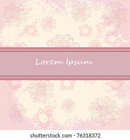 Ornate vector frame. Vintage design
