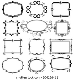 ornate vector frames and ornaments