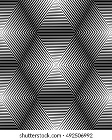 Ornate vector monochrome abstract background with black lines. Symmetric decorative graphical pattern, geometric illustration.
