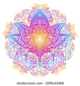 Mandalas ethnic style decorative lotus flower Vector Image