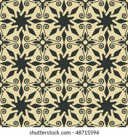 ornate vector pattern, baroque repeating background