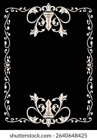 Ornate Victorian Ornamental Frame Decorative Vector