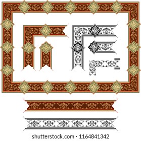 Ornate Victorian vector frame