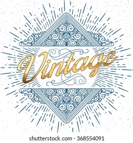 Ornate vintage design