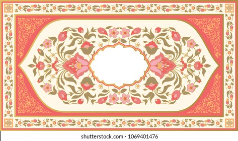 Ornate vintage floral background