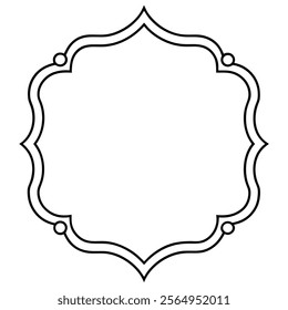 Ornate Vintage Frame on white background