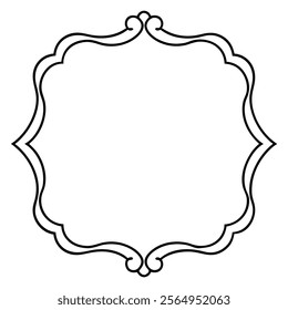 Ornate Vintage Frame on white background