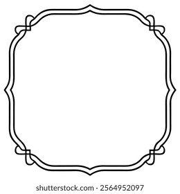 Ornate Vintage Frame on white background