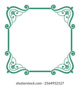 Ornate Vintage Frame on white background