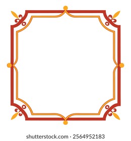 Ornate Vintage Frame on white background