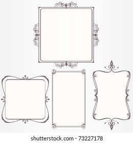 Ornate Vintage Frame Set