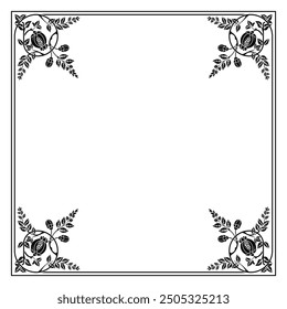 Ornate vintage frames and scroll elements. Floral motifs. Good for greeting cards, wedding invitations, restaurant menu, royal certificates and graphic design.