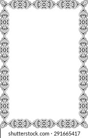 Ornate Vintage Scroll Nice Page on white