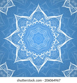 Ornate vintage seamless vector pattern