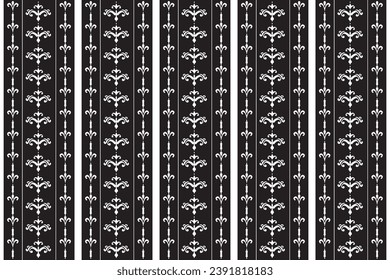 Ornate of vintage style pattern. Classic style black on white background. Design print for textile, trellis, cutting, architecture, interior, fence, textile, wallpaper, background. Set 1