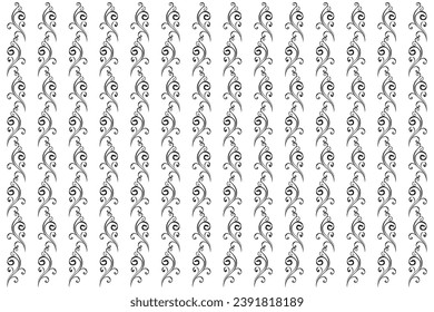 Ornate of vintage style pattern. Classic style black on white background. Design print for textile, trellis, cutting, architecture, interior, fence, textile, wallpaper, background. Set 10