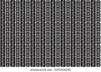 Ornate of vintage style pattern. Classic style black on white background. Design print for textile, trellis, cutting, architecture, interior, fence, textile, wallpaper, background. Set 5