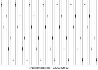 Ornate of vintage style pattern. Design classic of vertical stripes black on white backgground. Design print for textile, trellis, railling, architecture, interior, fence, textile, wallpaper. Set 97