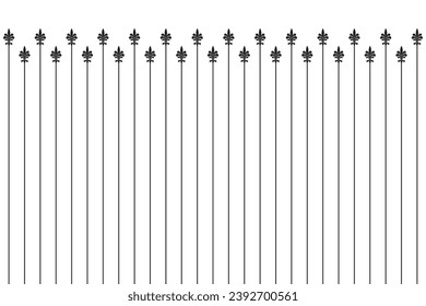 Ornate of vintage style pattern. Design classic of vertical stripes black on white background. Design print for textile, trellis, railling, wrapping, interior, fence, textile, wallpaper. Set 177