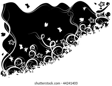 Fondo blanco y negro ordenado