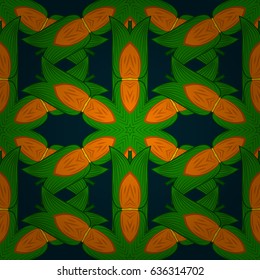 Ornate zentangle texture, endless pattern with abstract flowers. Seamless pattern with flowers. Vector ornaments. Seamless pattern can be used for wallpaper, web page background, surface textures.