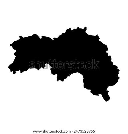 Orne department map, administrative division of France. Vector illustration.