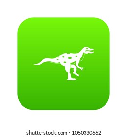 Ornithopod dinosaur icon digital green for any design isolated on white vector illustration