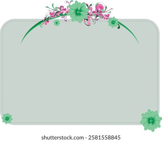 a ornomental border for writing notes