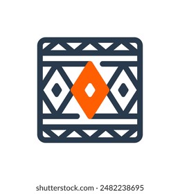 Oromo Pattern Vector Icon Illustration